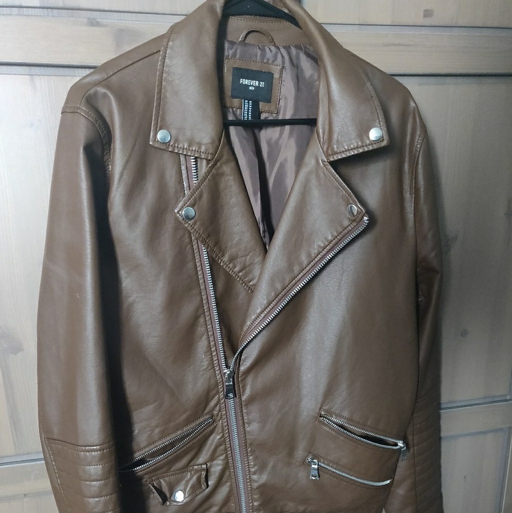 PU Leather Moto Jacket